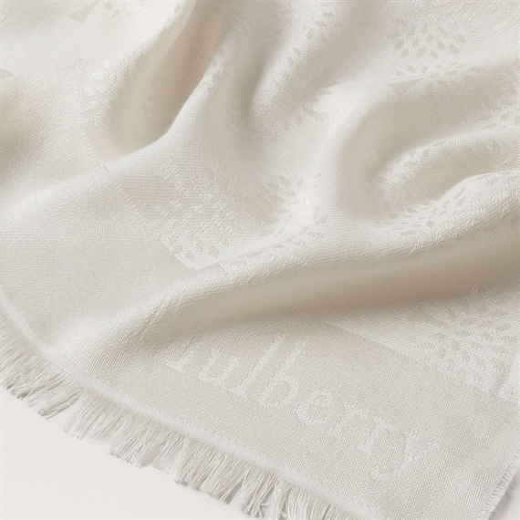 Mulberry Tree Rectangular Scarf Cream